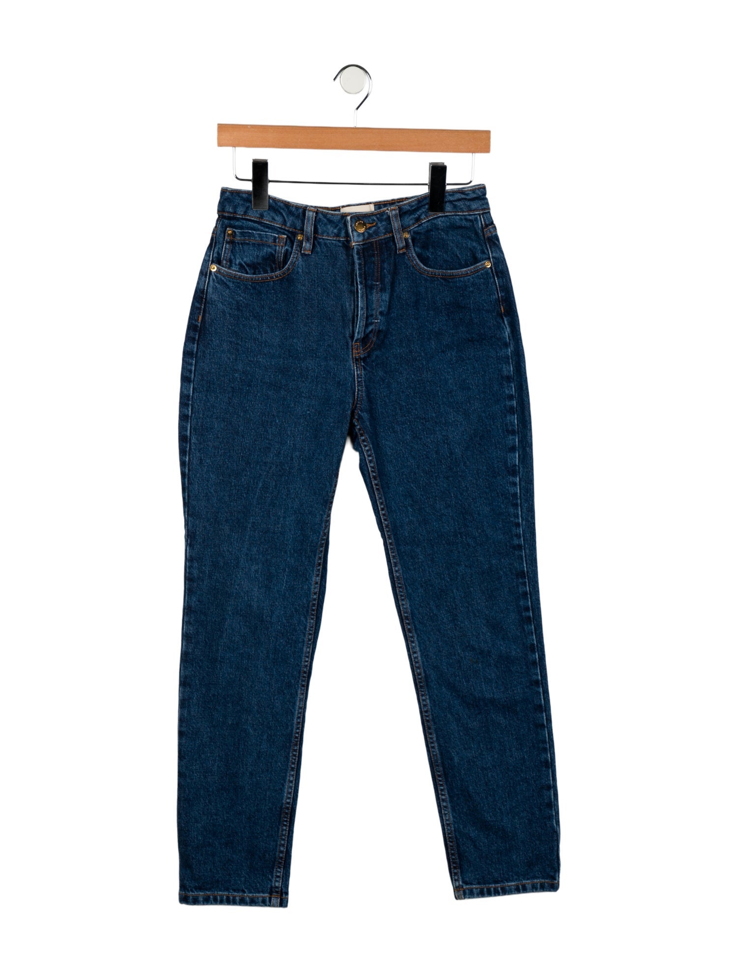 Sézane Mid-Rise Straight Leg Jeans